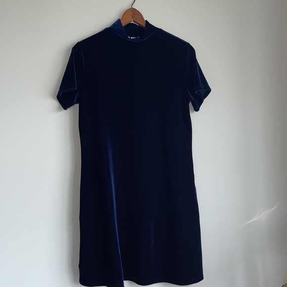 VINTAGE Jacqueline Ferrar Sapphire velvet dress 10 - Picture 5 of 5